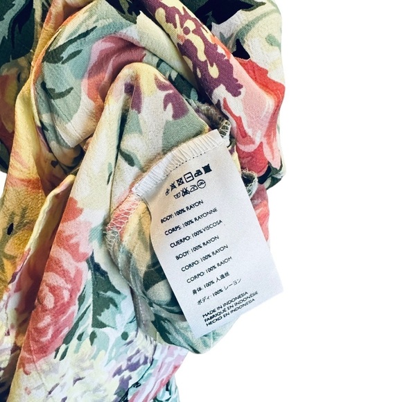 Floral Romper Ana Faithful the Brand Anthropologie Flower Print x-Small US sz 2 - Picture 9 of 10